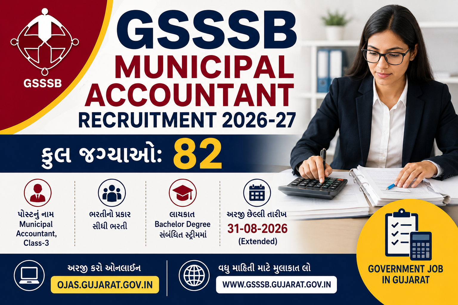 GSSSB Municipal Accountant Recruitment 2026-27