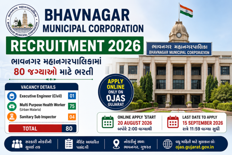 Bhavnagar Municipal Corporation Recruitment 2026