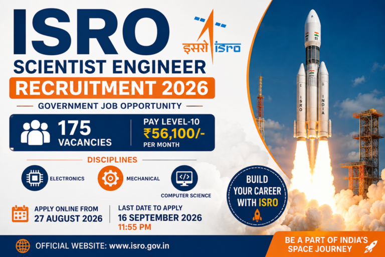 ISRO Scientist Engineer Recruitment 2026