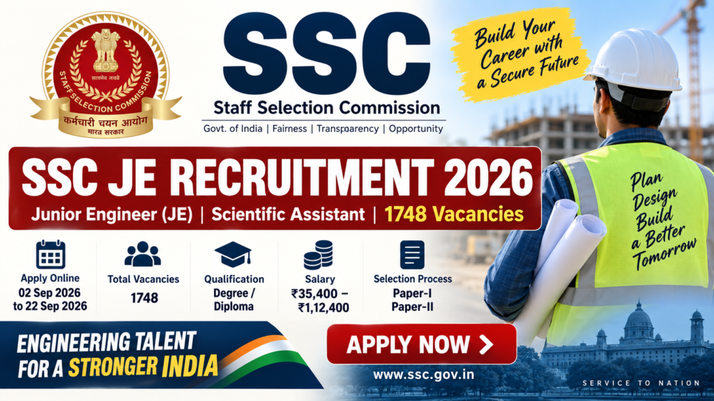 SSC JE Recruitment 2026